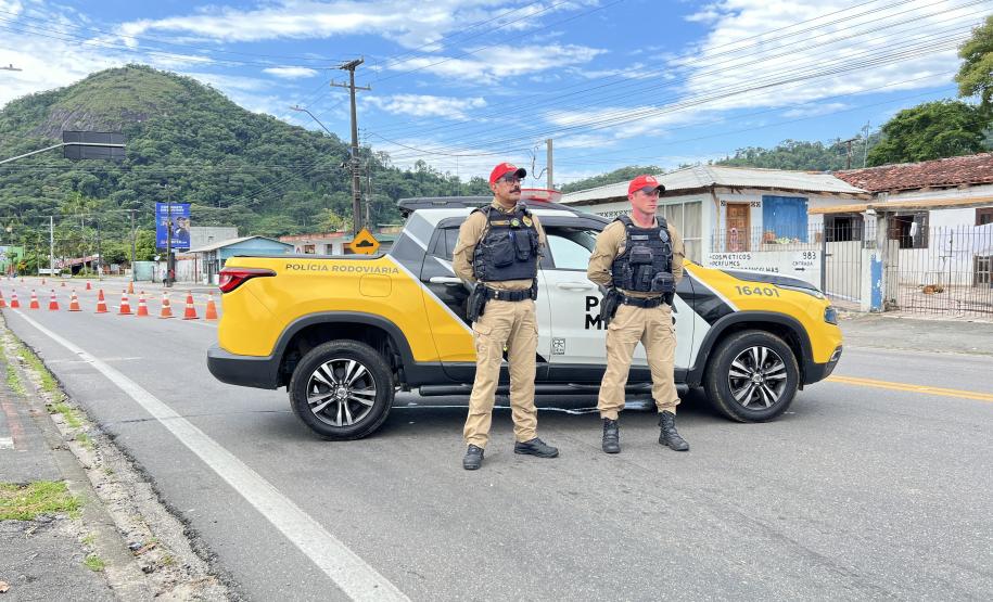 Para assegurar que a prova ocorresse com tranquilidade, a PMPR mobilizou efetivo de diferentes unidades