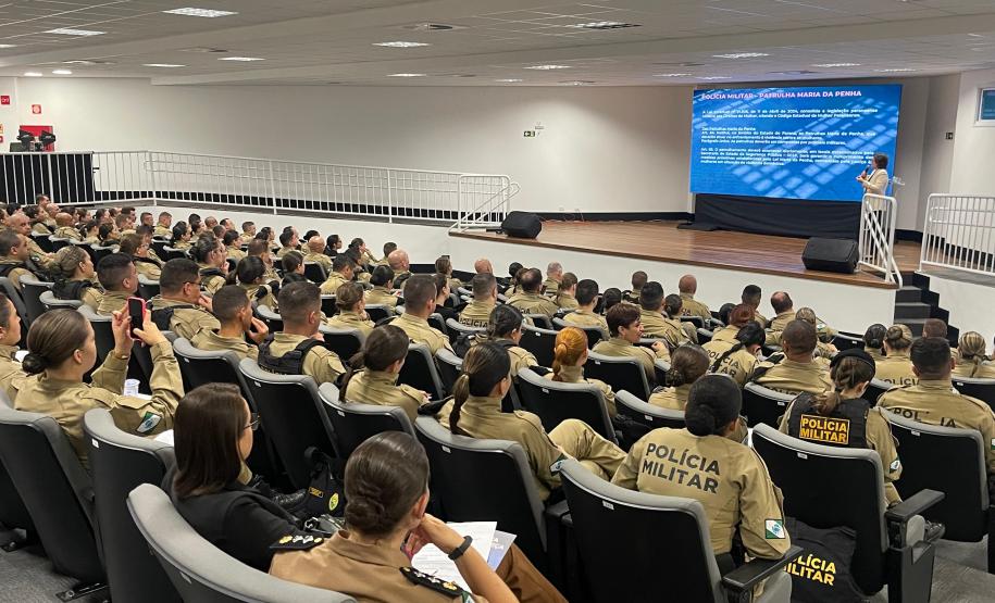 Polícia Militar do Paraná realiza nivelamento da Patrulha Maria da Penha com foco na Operação Mulher Segura