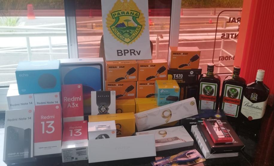 Polícia Militar do Paraná apreende mercadorias de origem paraguaia em diferentes regiões do estado