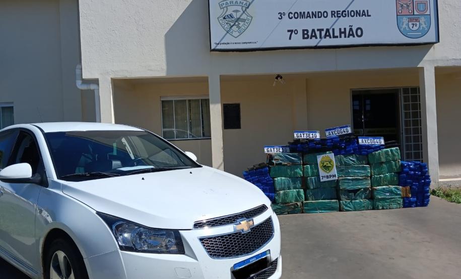 Polícia Militar do Paraná apreende 470 quilos de maconha em rodovia estadual da região Noroeste