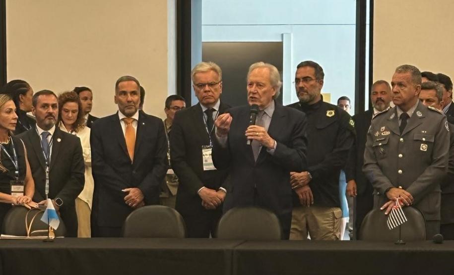 O evento reuniu autoridades da segurança pública de todo o país