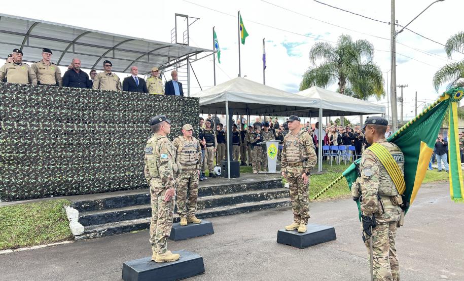 Polícia Militar do Paraná realiza solenidade que marca assunção de comando no Batalhão de Operações Especiais