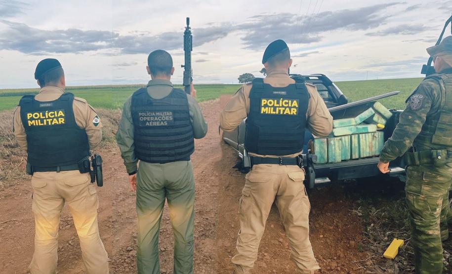 A coordenação entre ar e solo foi fundamental para a localização e a prisão do suspeito
