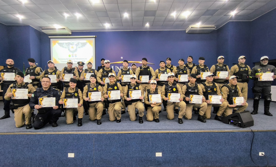 BPTran forma 34 novos agentes no 3º Curso de Policiamento de Trânsito Urbano