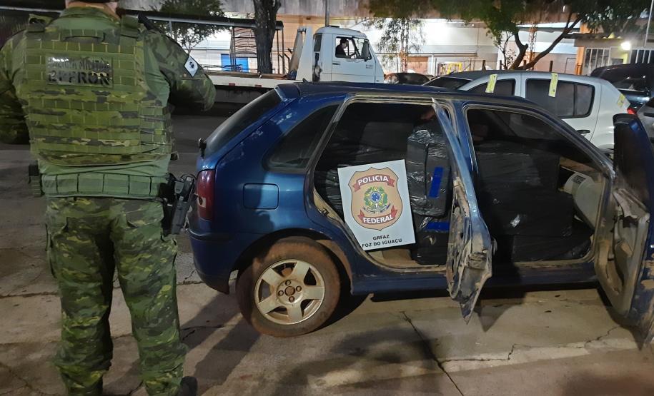 Polícia Militar do Paraná apreende dois veículos carregados de cigarros em Itaipulândia