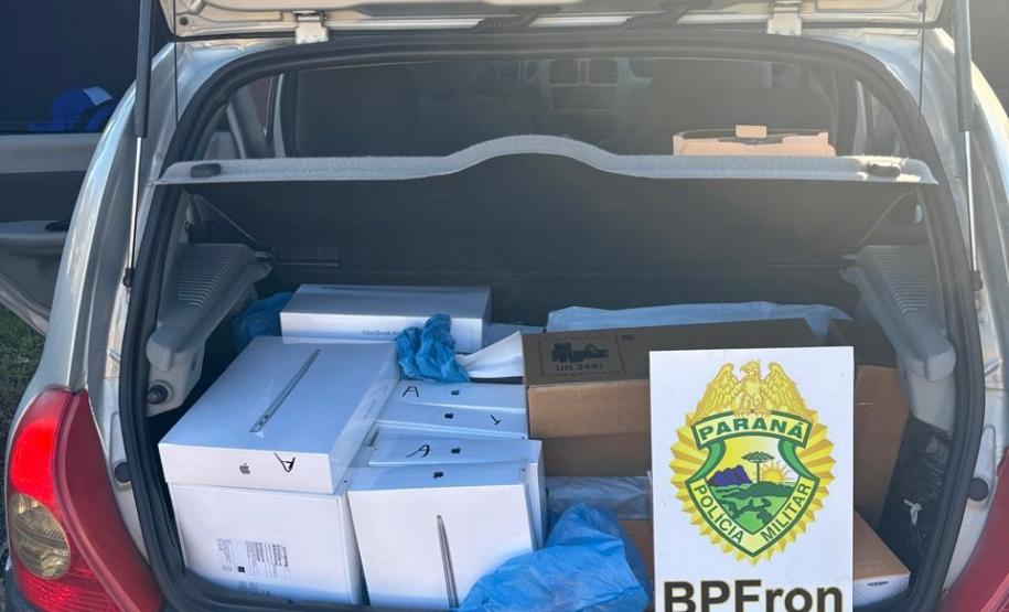 Polícia Militar do Paraná realiza apreensão milionária de mercadorias na região oeste do estado