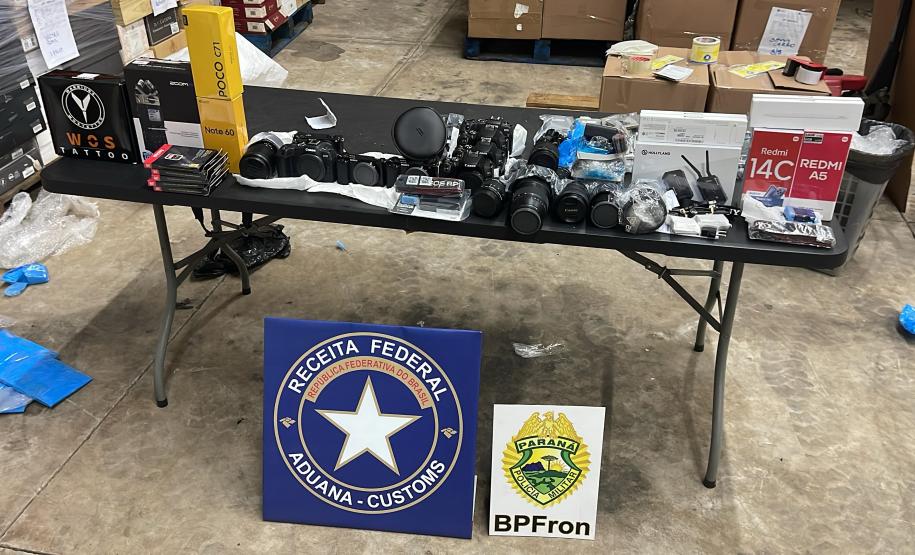 Polícia Militar do Paraná realiza apreensão milionária de mercadorias na região oeste do estado