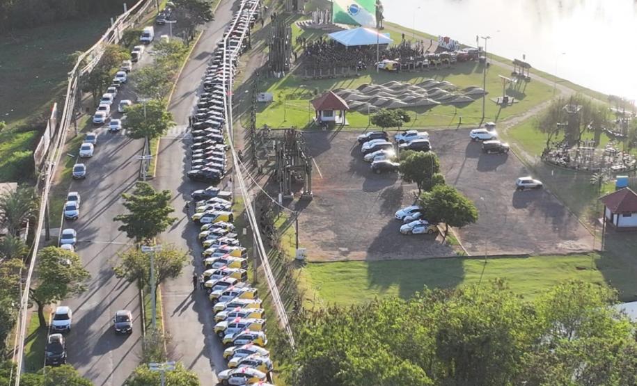 Atuação conta com drones, cães e helicópteros para ampliar a presença policial