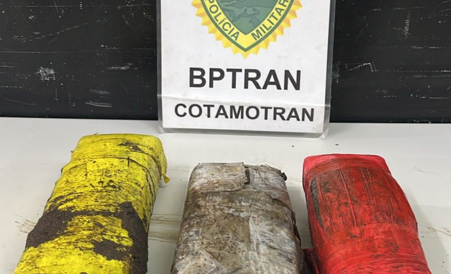 BPTran apreende 3,7 Kg de entorpecente após denúncia