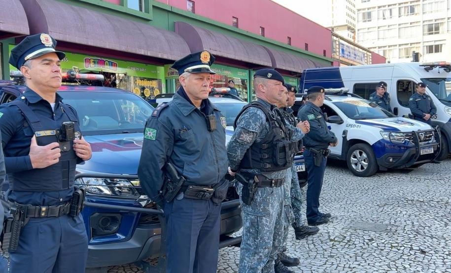 PMPR inicia nova fase da 'Operação Centro Seguro' em Curitiba