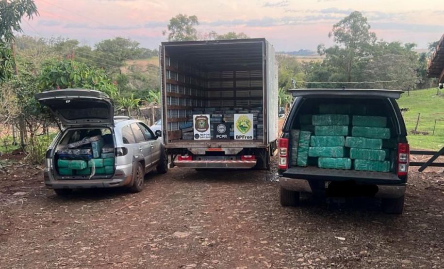 Polícia Militar do Paraná apreende mais de quatro toneladas de maconha em Santa Helena