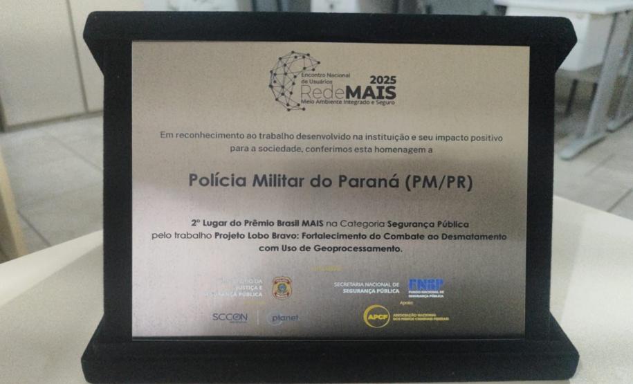 Batalhão de Polícia Militar Ambiental do Paraná conquista segundo lugar no prêmio Brasil MAIS