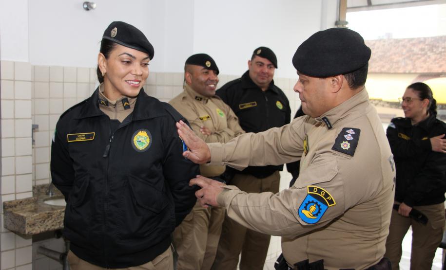 Diretoria de Gestão de Pessoas da PMPR apresenta novo brasão em solenidade no Quartel do Comando-Geral