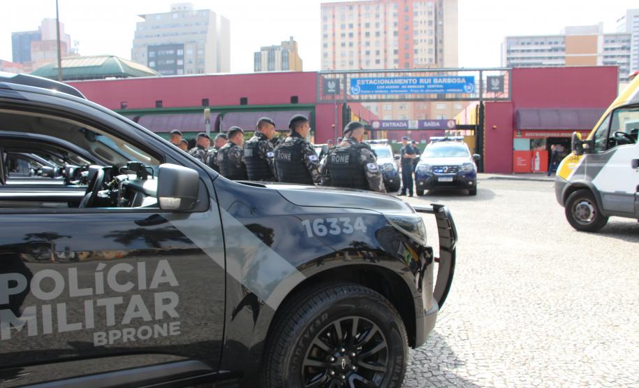 PMPR realiza o lançamento de mais uma edição da Operação Centro Seguro em Curitiba