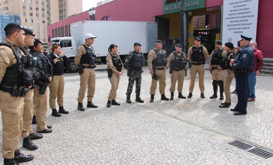 PMPR realiza o lançamento de mais uma edição da Operação Centro Seguro em Curitiba
