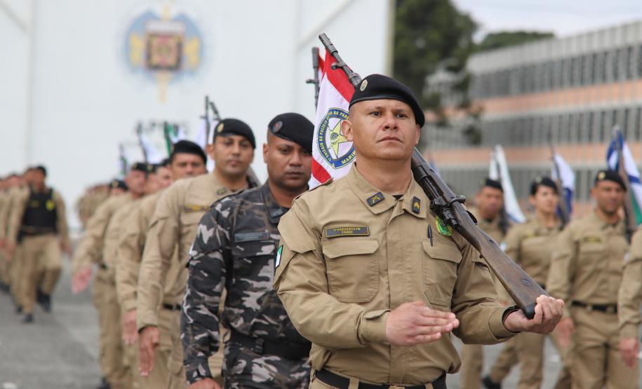 A cerimônia foi marcada por atos simbólicos de homenagem à história e à missão da corporação