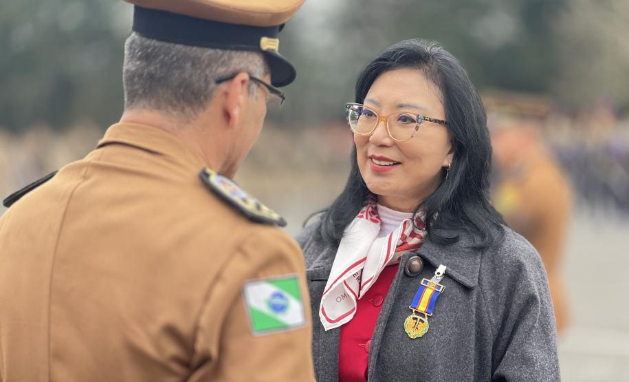 A cerimônia foi marcada por atos simbólicos de homenagem à história e à missão da corporação
