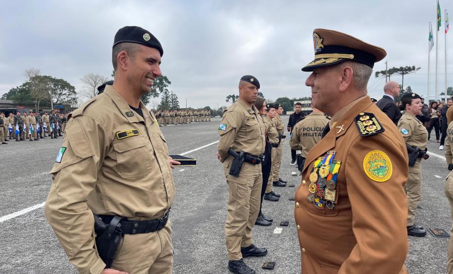 A cerimônia foi marcada por atos simbólicos de homenagem à história e à missão da corporação