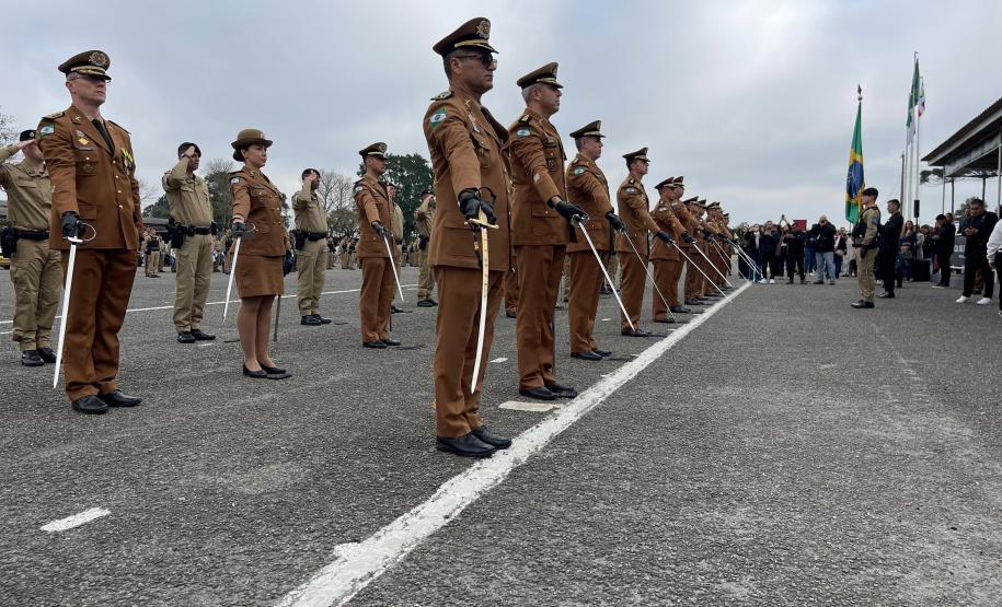 A cerimônia foi marcada por atos simbólicos de homenagem à história e à missão da corporação