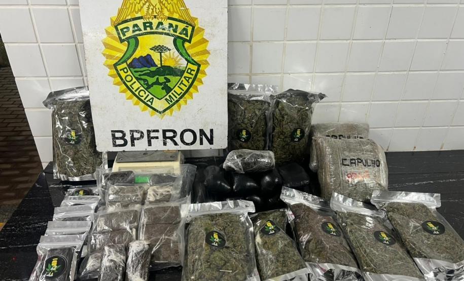 PMPR apreende drogas e detém três pessoas em Céu Azul