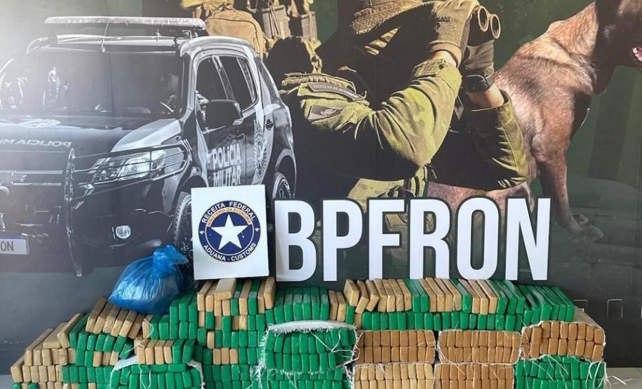 PMPR apreende mais de 900 quilos de maconha no fim de semana na fronteira
