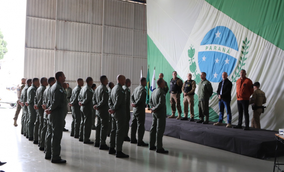 Batalhão de Operações Aéreas da PMPR forma novos operadores aerotáticos