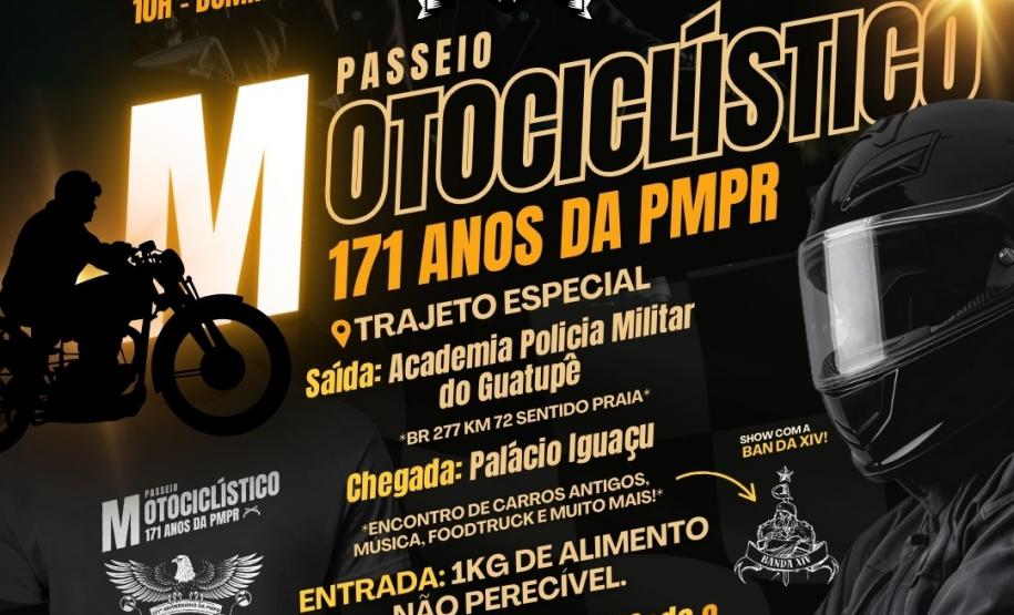 PMPR realizará passeio motociclístico e encontro de carros clássicos como encerramento do mês de aniversário da corporação