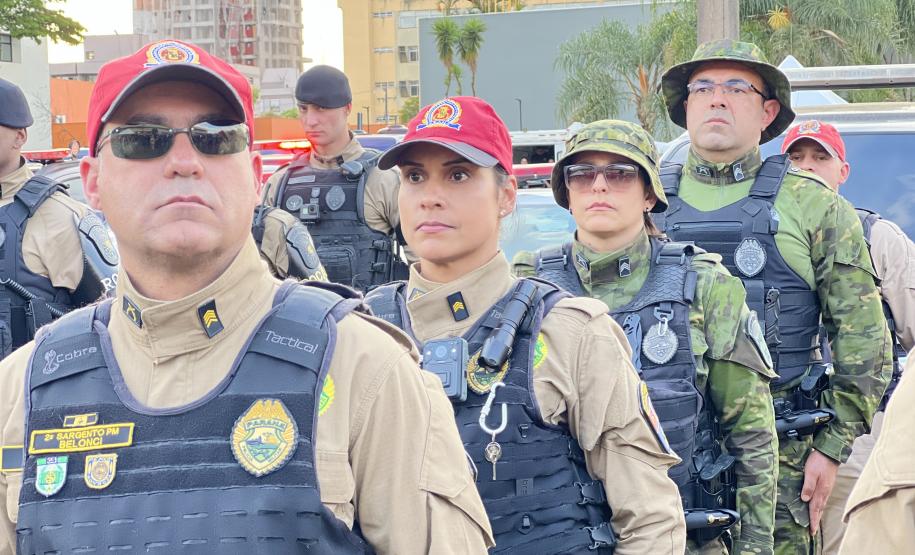 A Operação reúne todos os agentes estaduais e municipais de segurança do Paraná