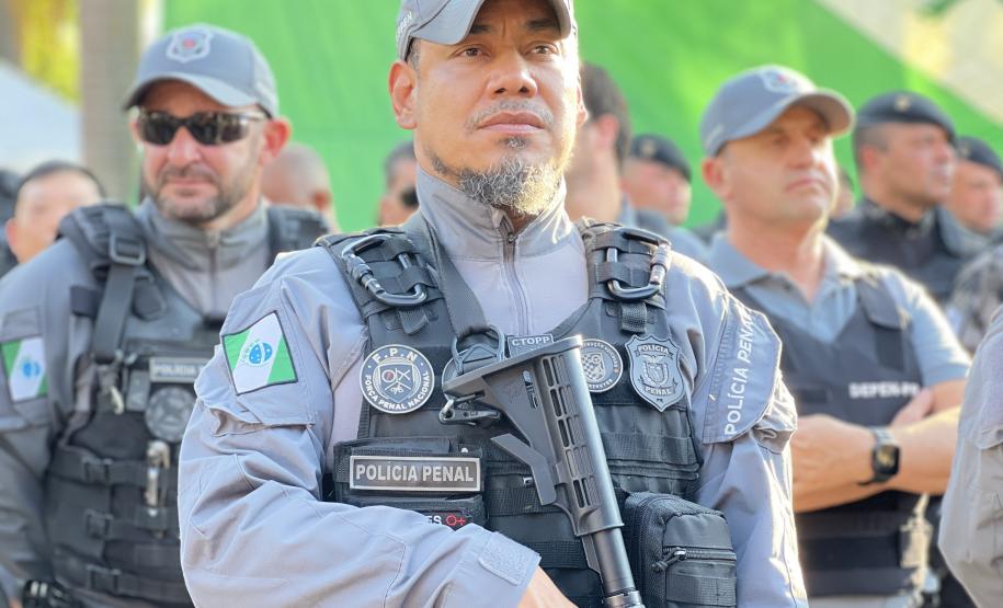 A Polícia Militar participa de maneira estratégica, empregando seu efetivo e unidades especializadas