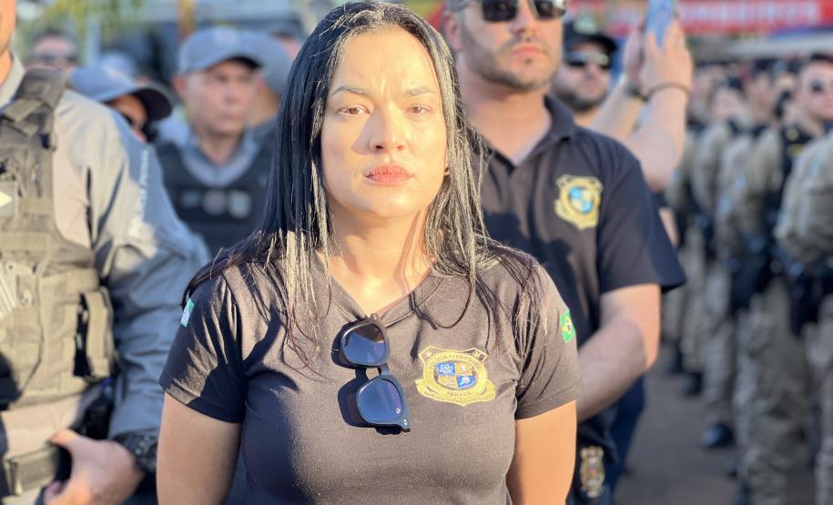 A Polícia Militar participa de maneira estratégica, mobilizando efetivo local e unidades especializadas