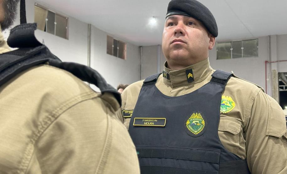 A Polícia Militar do Paraná também participa ativamente da feira, garantindo a segurança de todos os visitantes e mantendo um estande de exposição