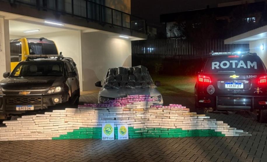 PMPR apreende quase 300 quilos de maconha durante o final de semana no sudoeste