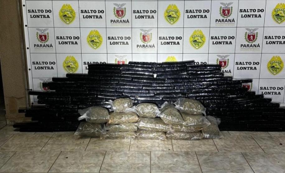 PMPR apreende quase 300 quilos de maconha durante o final de semana no sudoeste