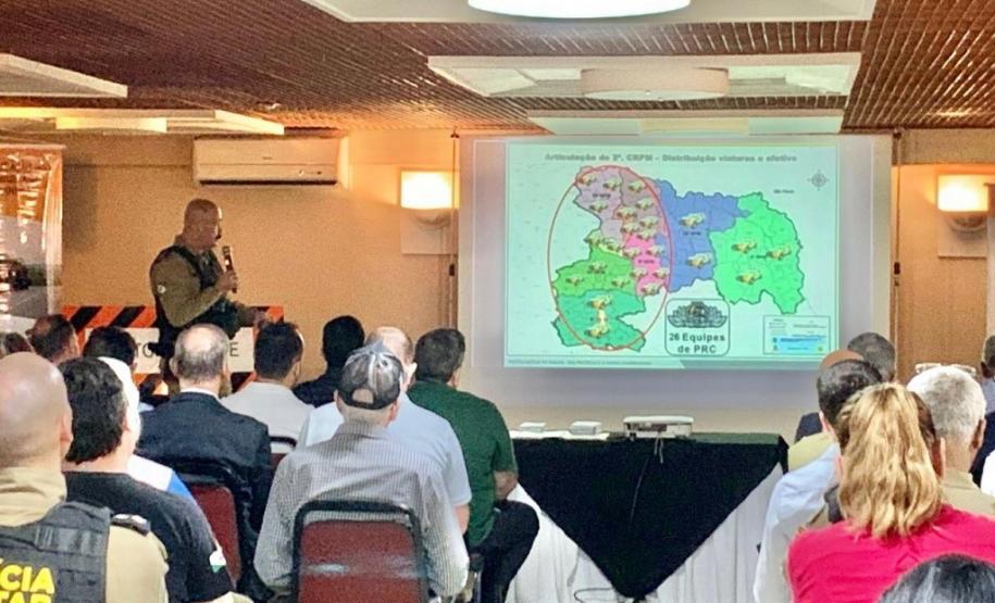 Reunião técnica da Patrulha Rural Comunitária aproxima Polícia Militar e produtores rurais