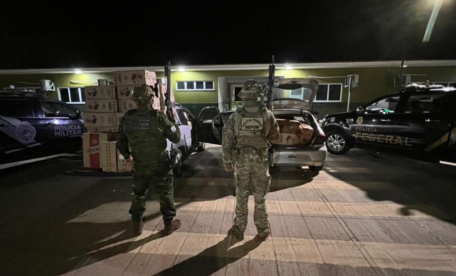 Polícia Militar do Paraná apreende mais de quatro mil pacotes de cigarros contrabandeados do Paraguai