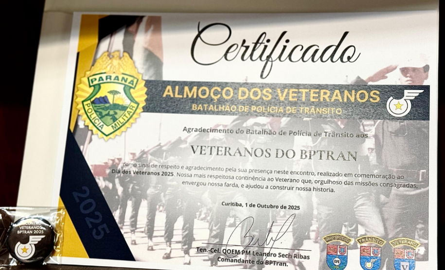 BPTran celebra o Dia do Militar Estadual Veterano com almoço especial