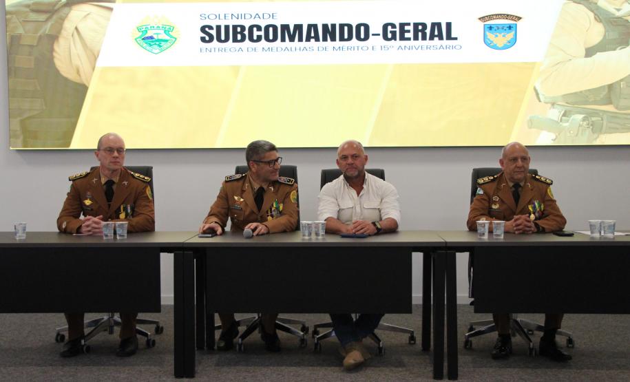 Polícia Militar do Paraná realiza solenidade para comemorar 15° aniversário do Subcomando-Geral da corporação