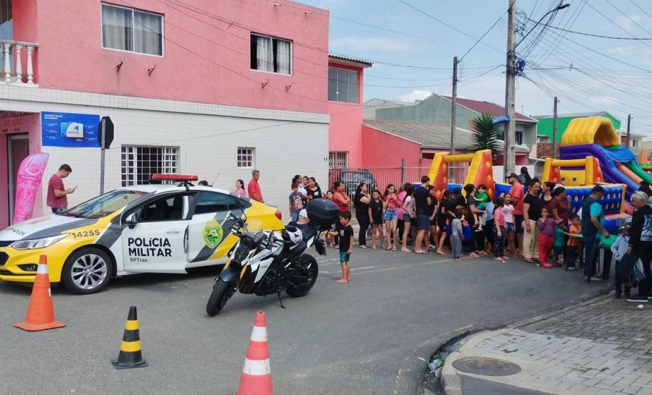 Batalhão de trânsito da PMPR já impactou quase 5 mil pessoas em 2025 durante ações educativas