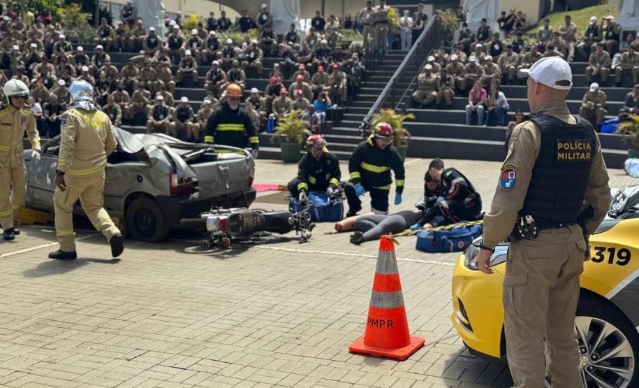 Batalhão de trânsito da PMPR já impactou quase 5 mil pessoas em 2025 durante ações educativas
