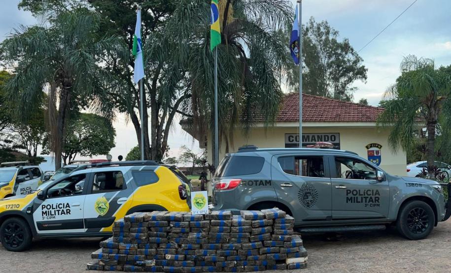 PMPR apreende quase 5 toneladas de maconha em dois meses no Noroeste do Estado