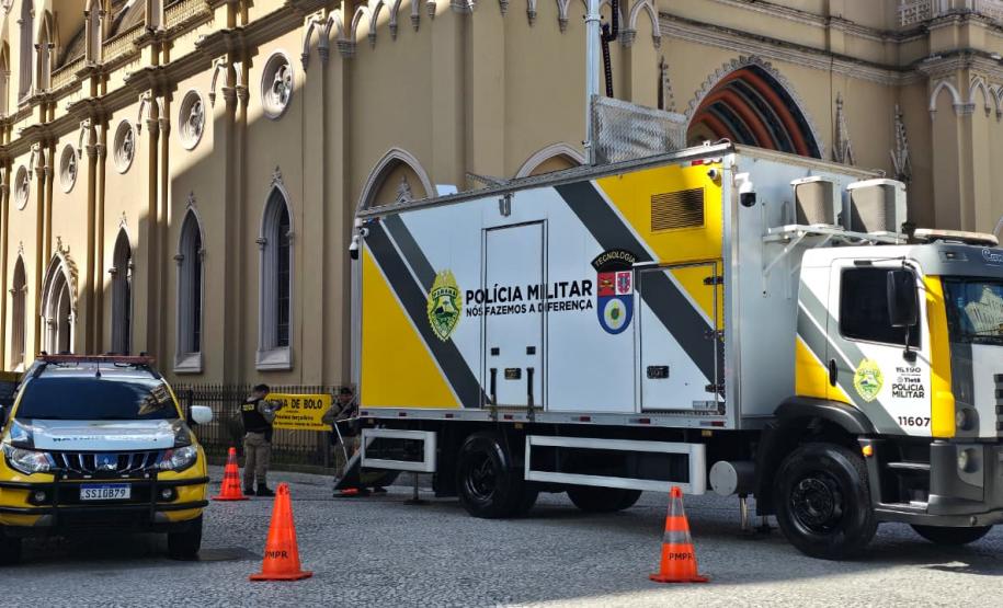 PMPR reforça policiamento em Curitiba com plataforma de observação elevada