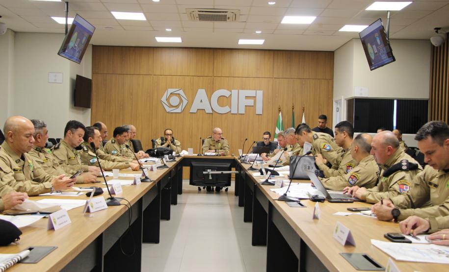 Reunião de Gestão de Desempenho Operacional da PMPR é realizada em Foz do Iguaçu