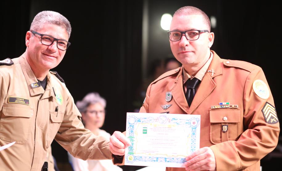 O evento marcou a conclusão da formação de sargentos de diversas regiões do estado