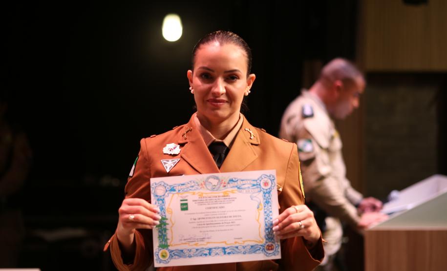 O evento marcou a conclusão da formação de sargentos de diversas regiões do estado
