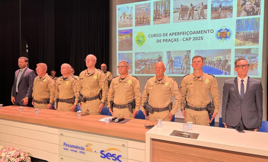 O evento marcou a conclusão da formação de sargentos de diversas regiões do estado