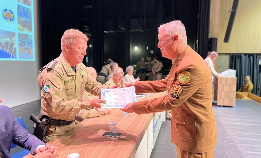 O evento marcou a conclusão da formação de sargentos de diversas regiões do estado