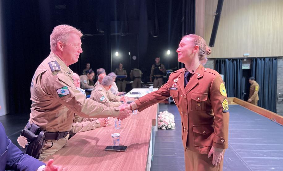 O evento marcou a conclusão da formação de sargentos de diversas regiões do estado