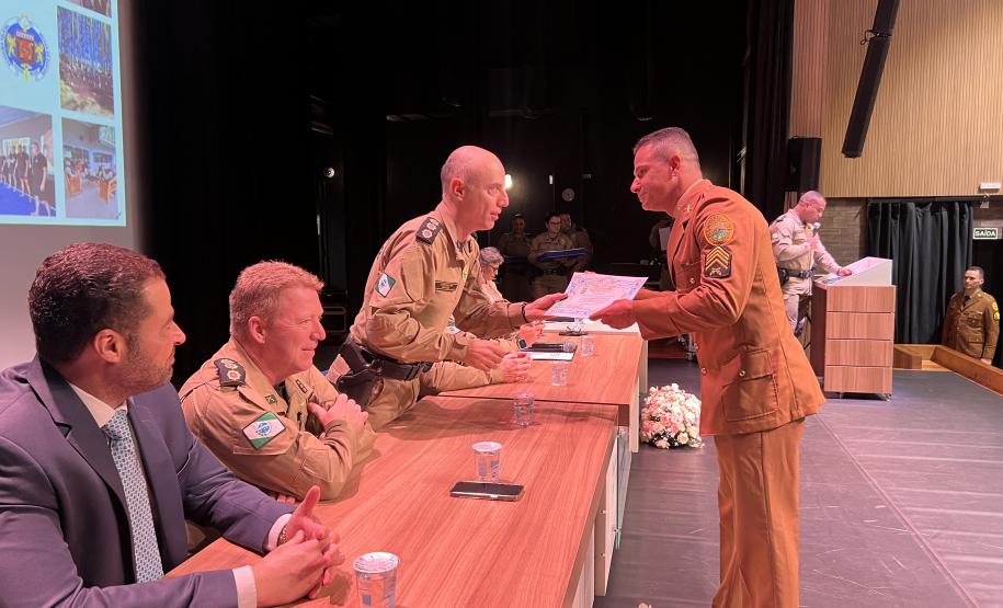 O evento marcou a conclusão da formação de sargentos de diversas regiões do estado