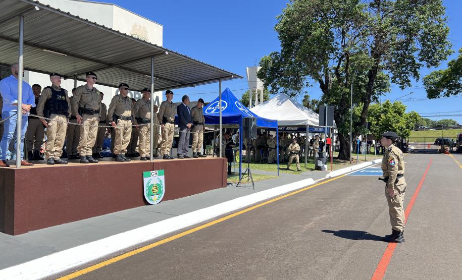 O evento marcou o encerramento da formação de 3º sargentos