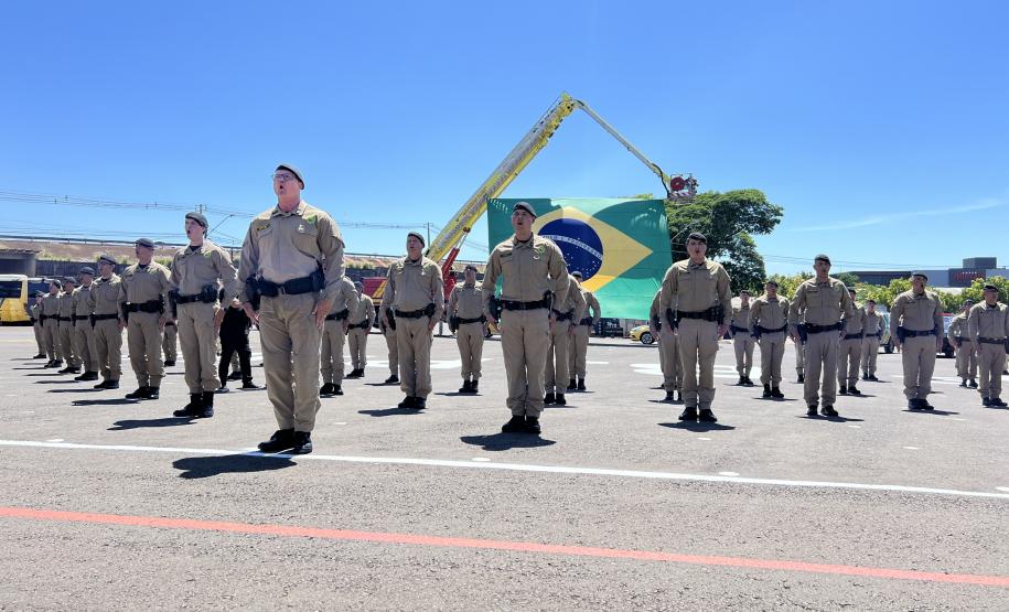 O evento marcou o encerramento da formação de 3º sargentos
